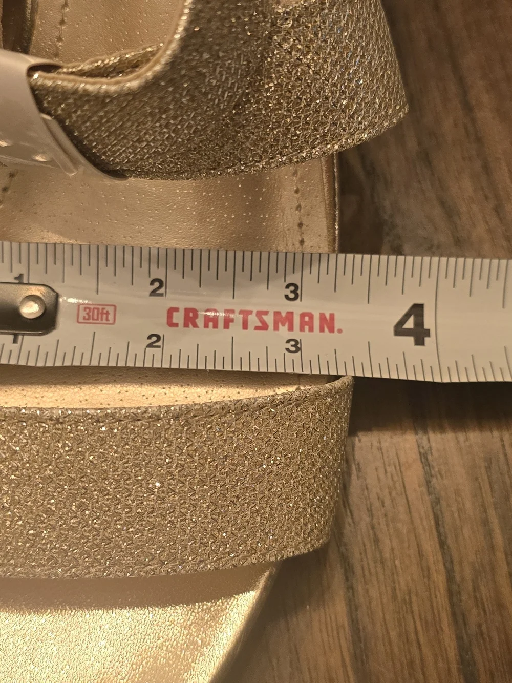 Dream Pairs Gold Glitter Strappy Sandals